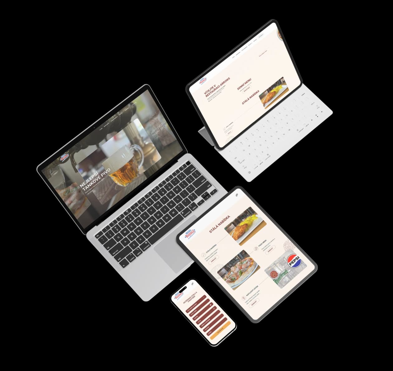 Arrows restaurant – mockup